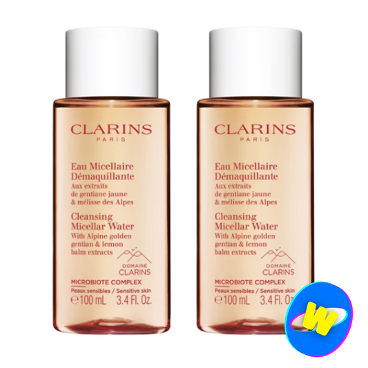 Clarins Cleansing Micellar Water 100ml - 2 PACK